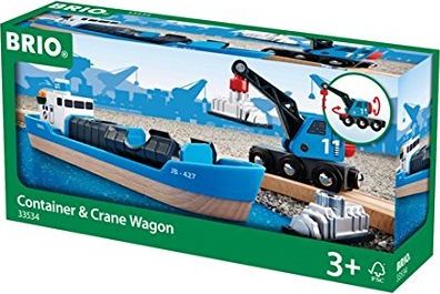 BRIO 33534 Freight Ship and Crane | Leksaker - Bilar och andra fordon - Båtar | GameStuff