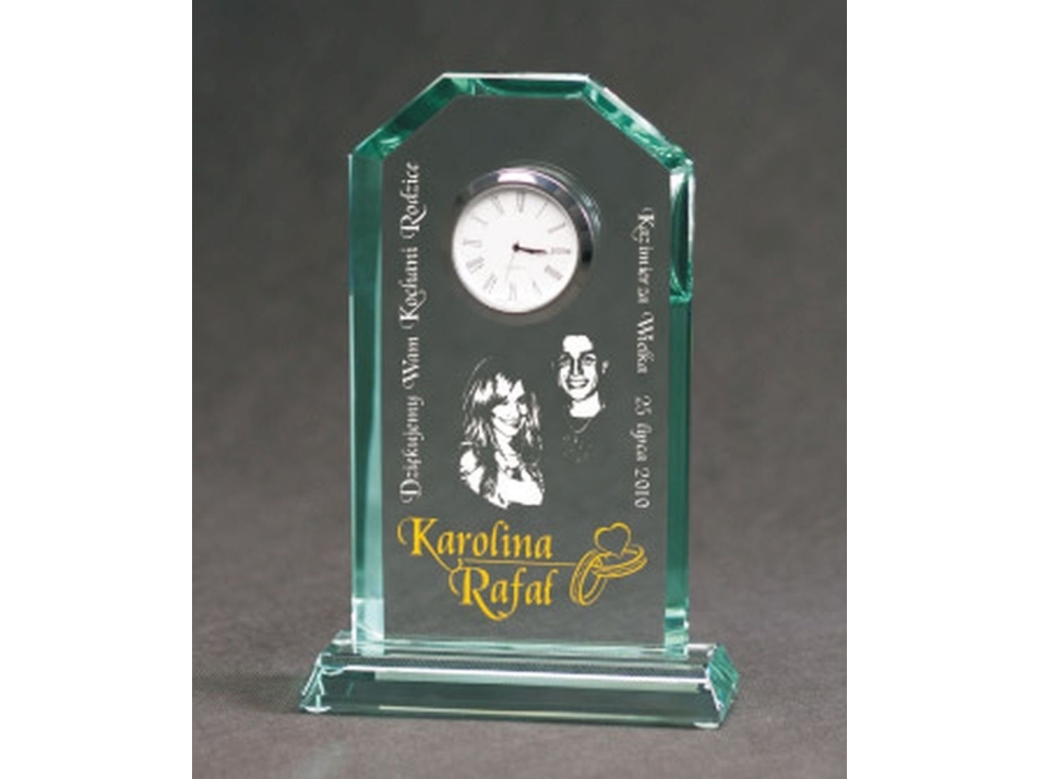 Victoria Sport indgraveret glastrofæ med etui + blækfyldning