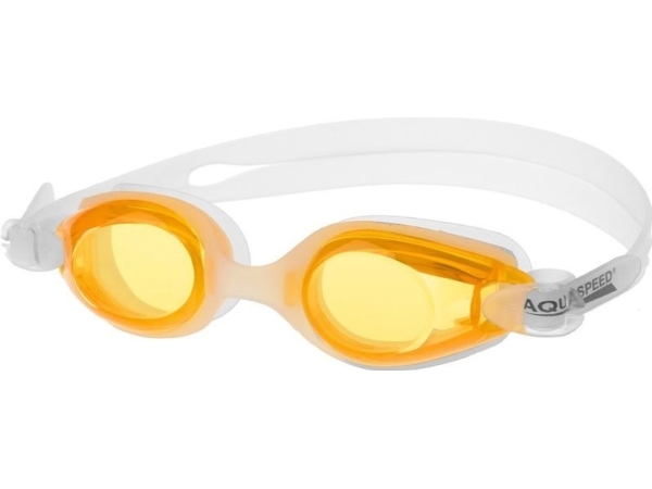 Aqua-Speed Ariadna 14 Okularki Pływackie Biały/Pomarańczowy (48038)
