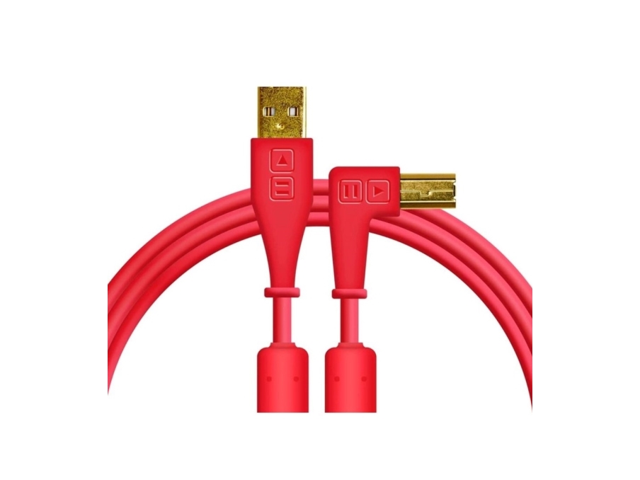 Kabel USB DJ TECHTOOLS Chroma Cable USB 1.5 m łamany czerwony