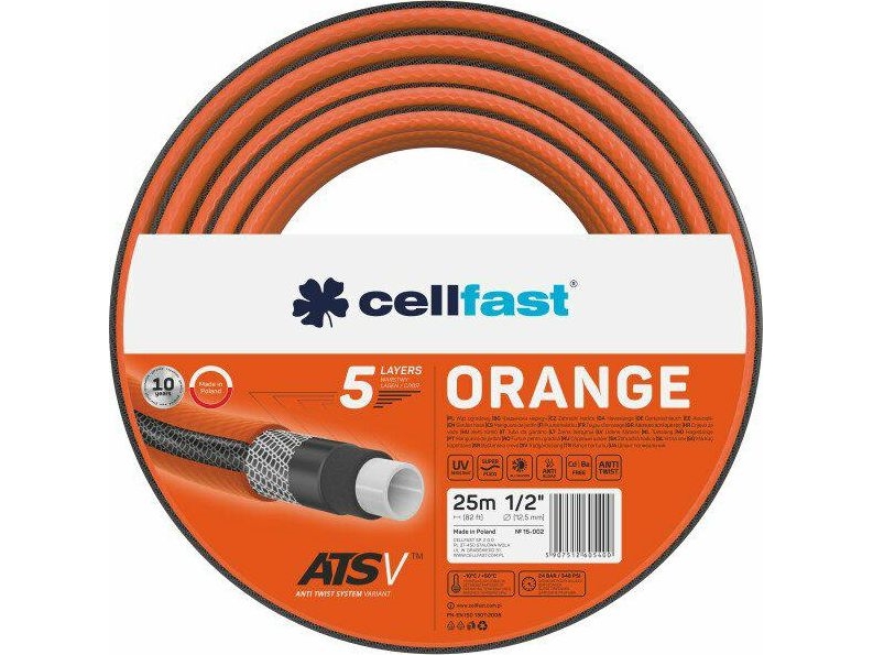 Cellfast Wąż Ogrodowy Orange 3/4" 25M C15-021