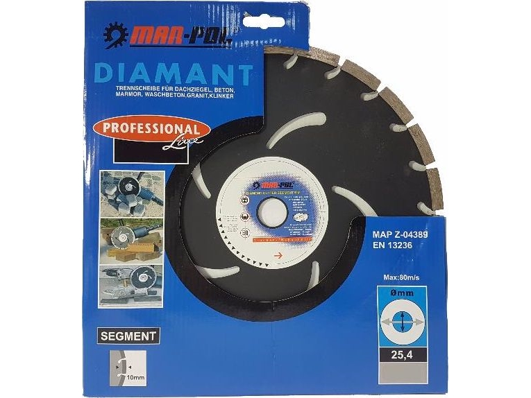 MAR-POL DIAM SHIELD 350x25,4x10 Juodas SEG / MP | Cirkelsåg | GameStuff