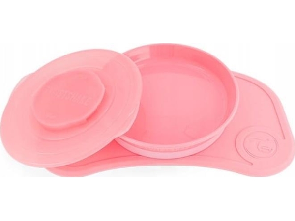 Spinning Twistshake Click-Mat Mini + Tallrik Pastellrosa | N - A | GameStuff