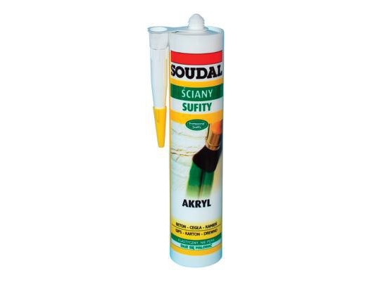 Soudal Akryl 310 ml vit | Färg & Tillbehör - Specialprodukter - Fogmassa | GameStuff