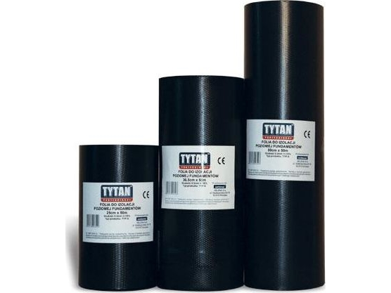 Tytan folie til vandret isolering af fundamenter 25 cm*50 m