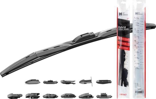 Amio Hybrid Multiconnect 20" (500 Mm) Bilvisker 11 Adaptere
