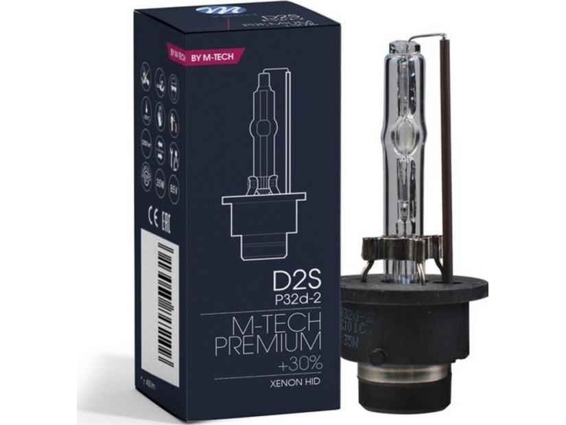 Lemputės M-Tech Xenon D2s 6000K Premium +30%