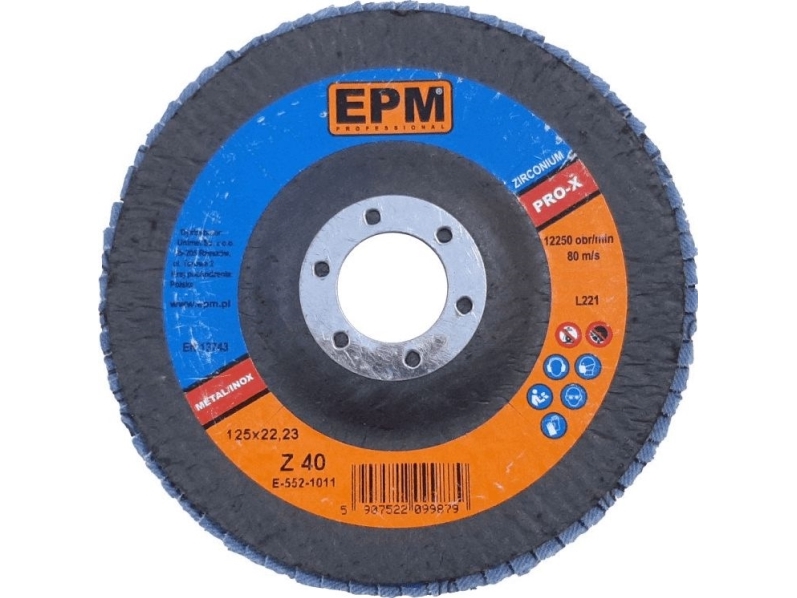 Epm Lamel Slibeklods Zirkonium Epm Pro-X Korn 120 125 Mm (E-552-1014)