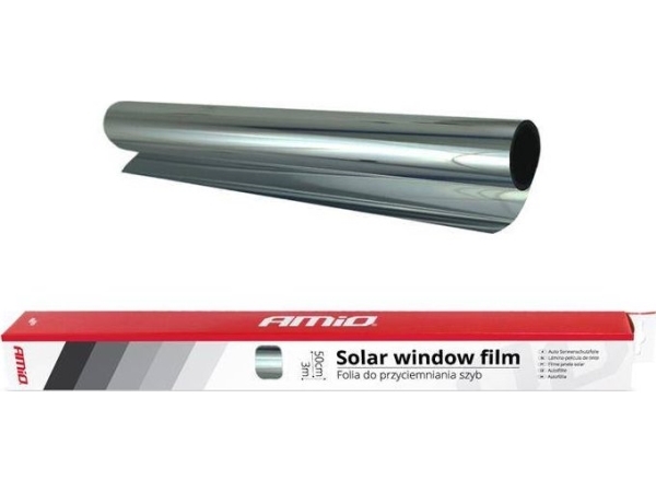 AMiO folie til bilruder Dark Silver 0,5x3 m (15%)