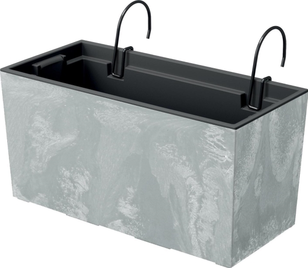 Prosperplast blomkruka med handtag Urbi Case Beton Effect DUC400EW betong | Trädgården - Trädgårdstillbehör - Krukor & Kannor | GameStuff
