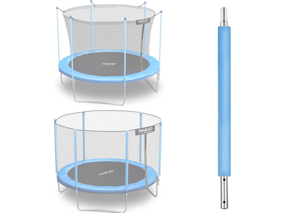 Neo-Sport Bottom Post For Trampoline With Outer And Inner Net 6 Ft Blue Neo-Sport