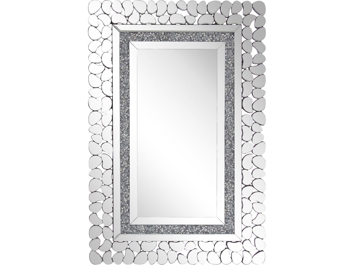 Shumee Väggspegel 60 x 90 cm silver PABU | Baby & barn - Inredning - Speglar för hemmet | GameStuff