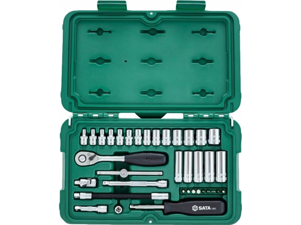 Sata Werkzeug-Schlüsselsatz 36-Teilig 1/4" Im Koffer