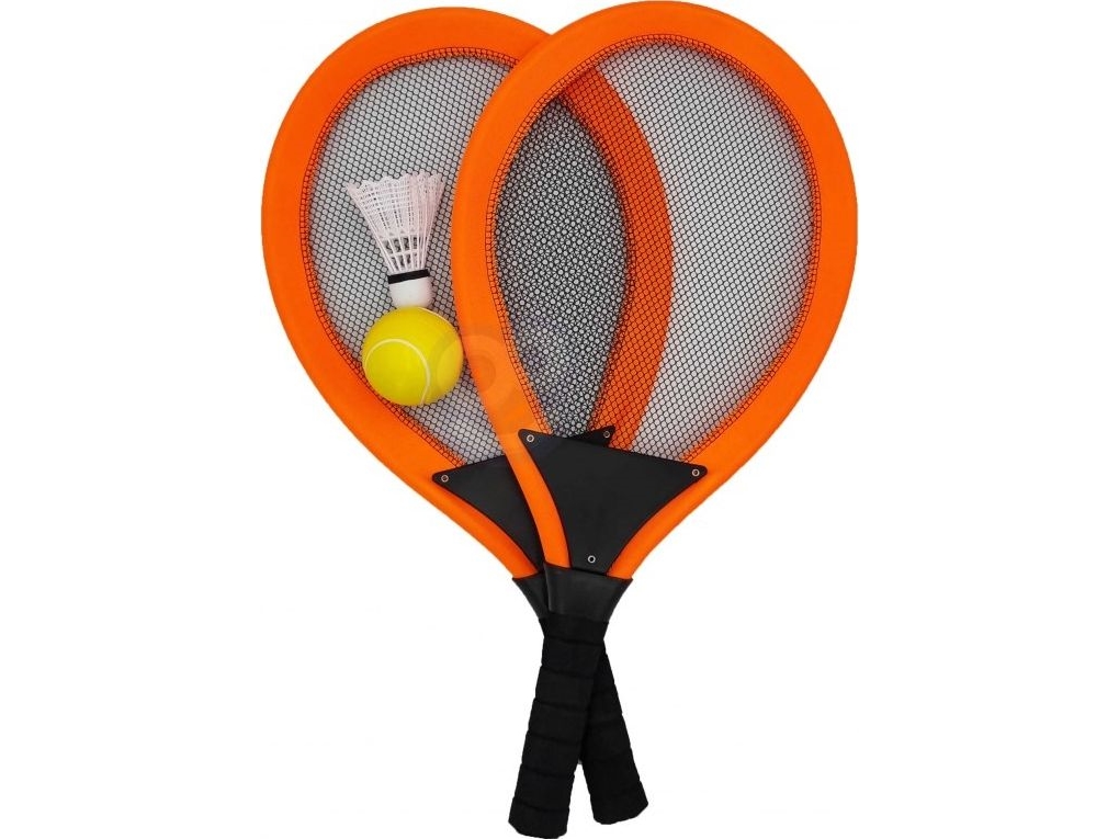 Woopie WOOPIE Stora badmintonracketar för barn + boll Aileron | Utomhusleksaker - Spela i trädgården - Fotbollsmål | GameStuff