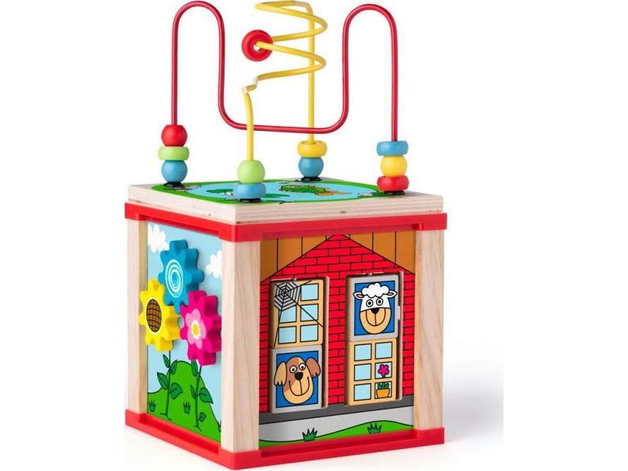 Woody Little House Activity Cube