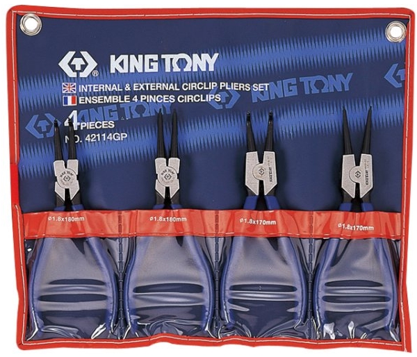 King Tony Segera Pistoler Set Af 4 Stykker Etule