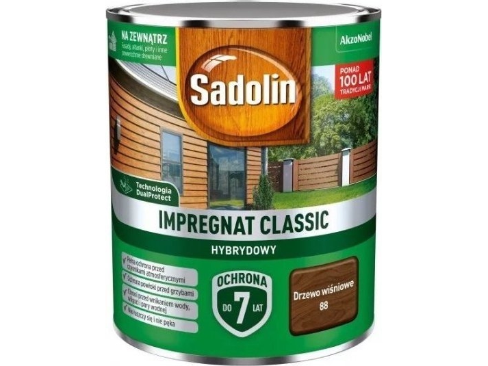 Sadolin SADOLIN IMPREGNAT CLASSIC HYBRYDO 7 L træbeskyttelse 0,75 L
