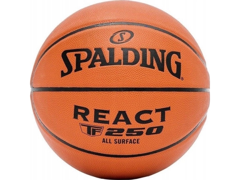 Spalding React Tf-250 Basketball : Farbe - Braun, Größe - 5