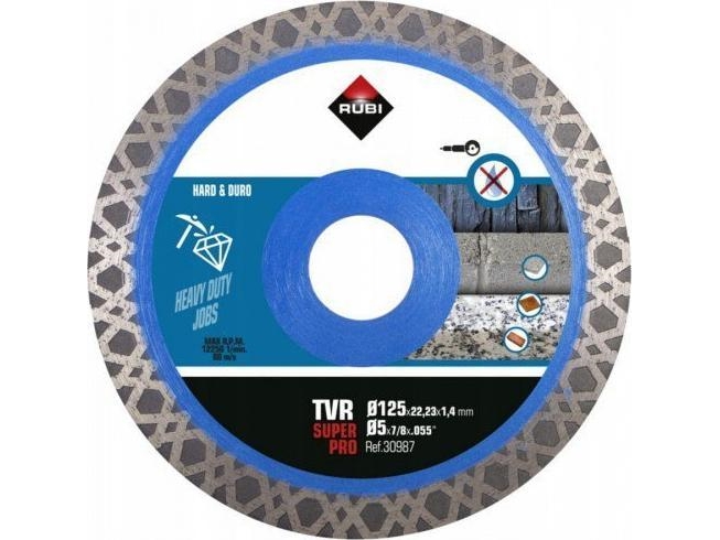Deimantinis Pjovimo Diskas Rubi Tvr 125 Superpro 125 Mm