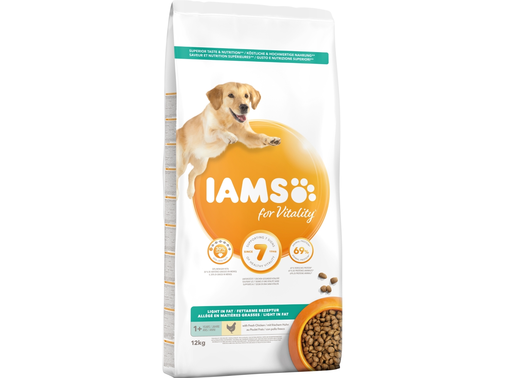 Iams Vitality Adult Light In Fat 12 Kg