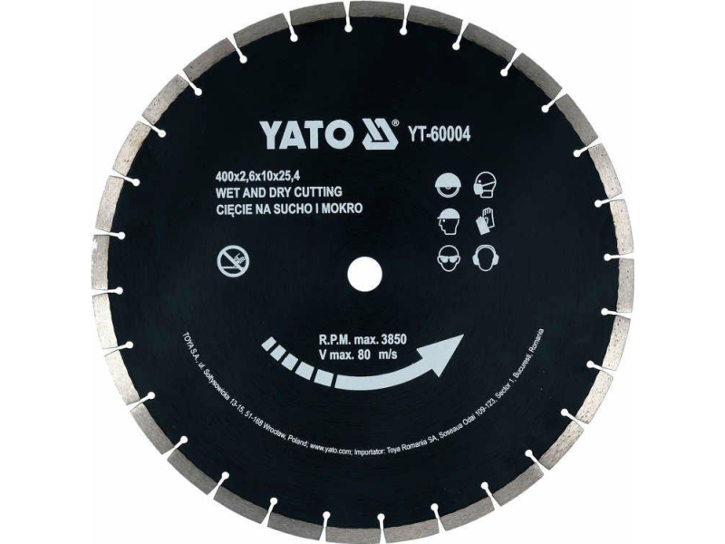 YATO DIAMOND CONCRETE TARGET 400x25,4 mm