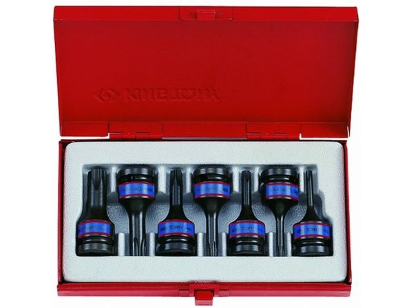 King Tony 1/2" Torx Tip Sucks 7-Teilig T25 - T60, Case