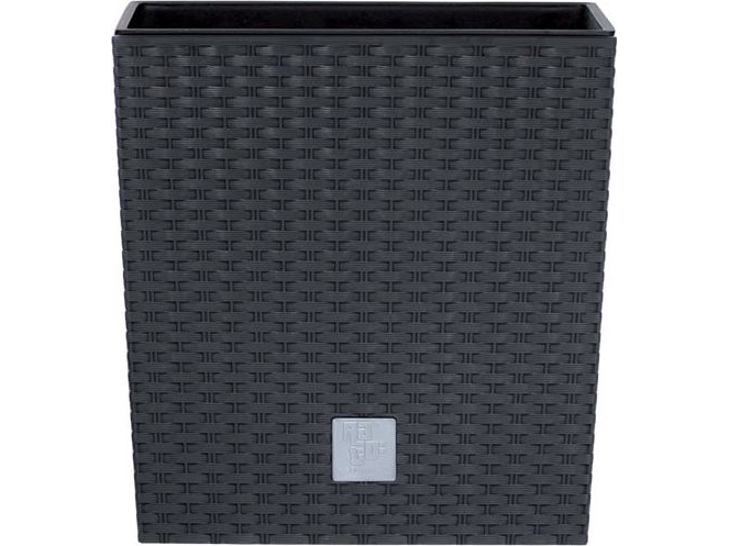 Sodo vazonas su įdėklu Rato Low 22,3 x 22,3 x 22,8 cm antracitas PROSPERPLAST