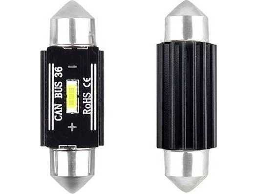 Amio Led Canbus 1 Smd Ultrabright 1860 Festoon 36Mm White 12V/24V