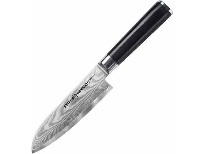 Samura Damascus Universal Kitchen Knife Santoku 145Mm From Aus 10 Damascus Steel 61 Hrc (67 Layers)