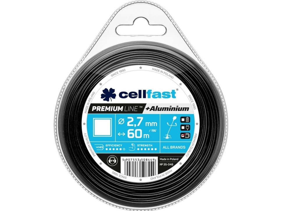 Cellfast Zylka Tnaca Premium 2,7*60M Græs-/Kanttråd I Blister