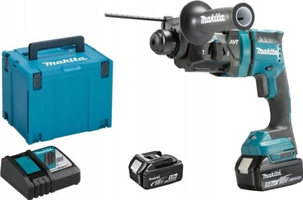 MAKITA slaghammare/borrmaskin DHR182RTJ 18V 1,7J 2x5,0Ah | Elverktyg - DIY - Akku Verktyg - Borrhammare | GameStuff