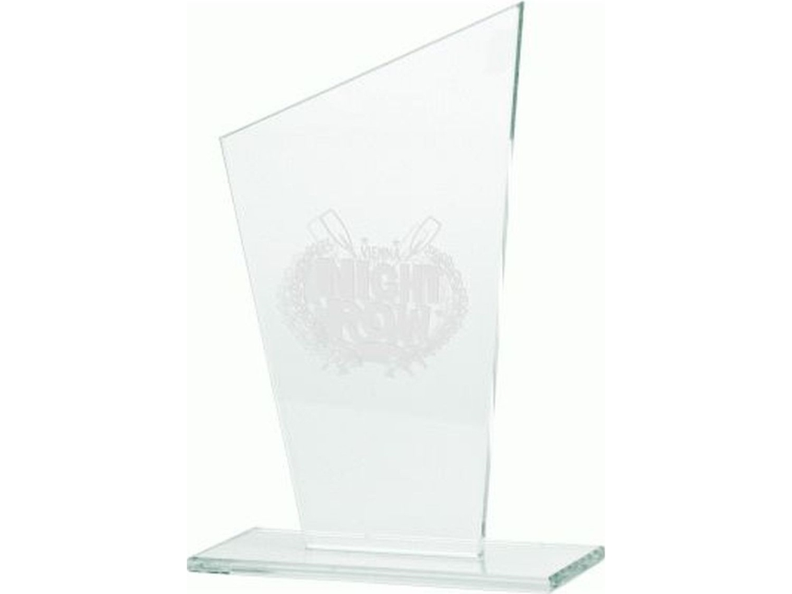 Victoria Sport indgraveret glastrofæ