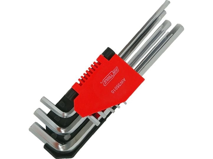 Awtools Unbrakonøgler Hex /1,5-10Mm/ 9 Stk Black Line