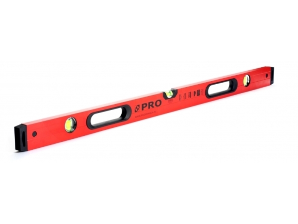 PRO Maalattu vesivaaka mittareilla PRO800 150cm 3-01-01-B1-150