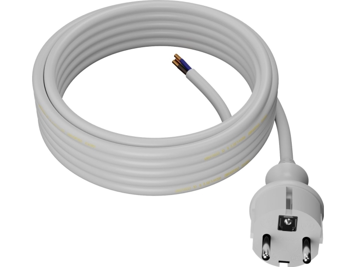Awtools Verlängerungskabel Mit Stecker 5 M 3X1,0 Weiß H05vv-F