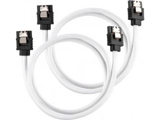 Corsair Sata Zu Sata Kabel 0,6 M Weiß (Zuad-1049)