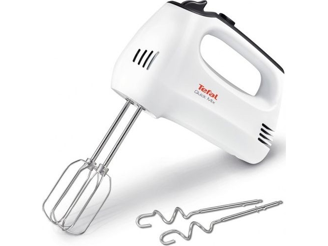 Tefal Ht310138, Handmixer, Schwarz, Weiß, Mixen, Tasten, Edelstahl, 300 W