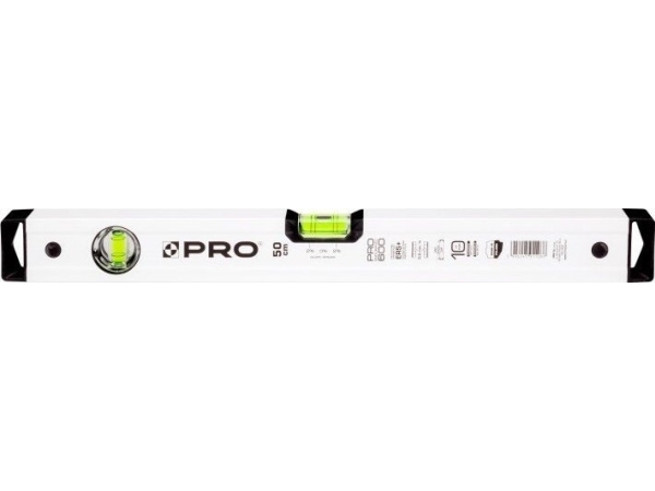 Pro Level Hvidt Vaterpas Og Lod 2 % Fald 60 Cm