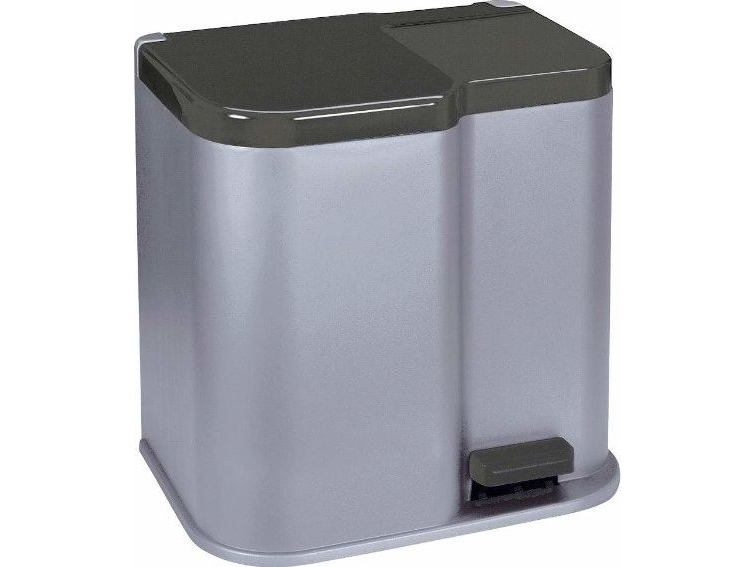 Curver Mülltonne Zur Mülltrennung Mit Trittpedal 21 L Grau (50280)