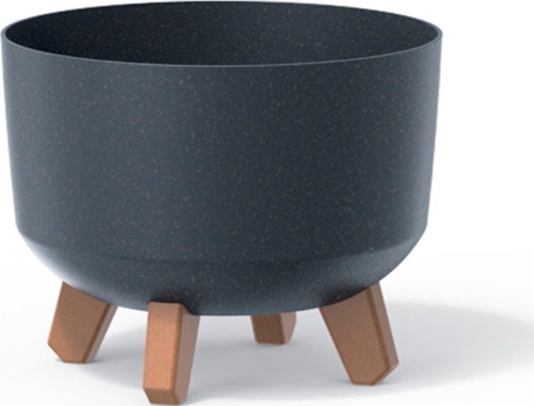 Prosperplast Gracia Standard Eco Wood gėlių vazonas DGRL240W antracitinis eco gėlių vazonas DGRL240W antracitinis eco