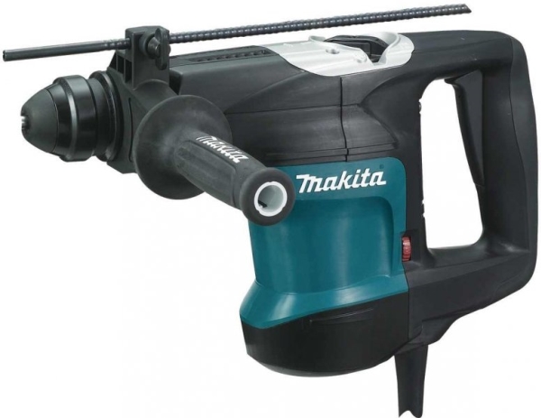Makita HR3200C, SDS-plus, Sort, Blå, 3,2 cm, 3300 rpm, 5,5 J, 1,3 cm