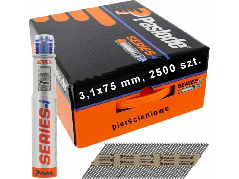 PASLODE naulat NFP 3.1x75 RS RING 2.5tys.