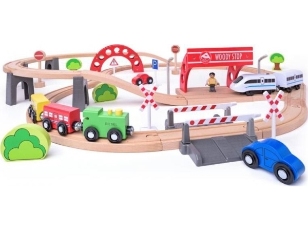 Woody Train sähköveturilla