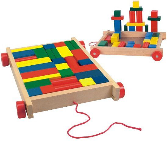 Woodyland Colour Block Trolley 34 El.