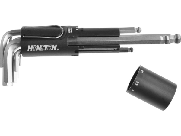 Honiton Innensechskantschlüssel Typ L, Kugel-Set 8-Tlg. 2,0–10,0 Mm H-158