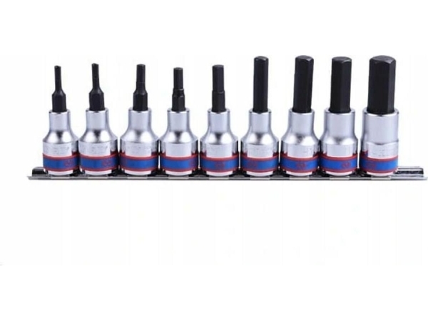 King Tony Stecknuss-Set Für Inbus 1/2" 9-Tlg. 4-17 Mm