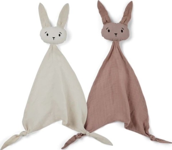 Nuuroo Nuuroo - 2 Ado Creme/Rose Bio-Baumwolle Kuscheltiere