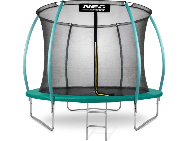 10 Fuß / 312 Cm Profiliertes Trampolin Für Den Garten Mit Innen-Netz „Neo-Sport“
