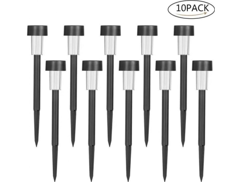 Saska Garden sæt solcellelamper LED 4,7x30,5 cm plastik - 10 stk
