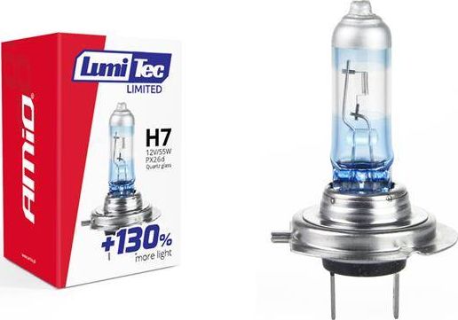 Amio H7-Halogenpære 12V 55W Lumitec Limited +130%